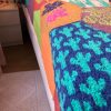 El Örgüsü Yün Kaşmir Patchwork Özel Tasarım Çift Kişilik Yatak Örtüsü - Thumbnail Image 4