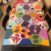El Örgüsü Koton Patchwork Özel Tasarım Koltuk Şalı Battaniye - Thumbnail Image 4