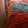 El Örgüsü Yün Kaşmir Patchwork Özel Tasarım Çift Kişilik Yatak Örtüsü - Thumbnail Image 7