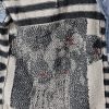 El Örgüsü Çiçek Desenli Kot Ceket - Thumbnail Image 2