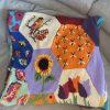 El Örgüsü Koton Patchwork Özel Tasarım Koltuk Şalı Battaniye - Thumbnail Image 3