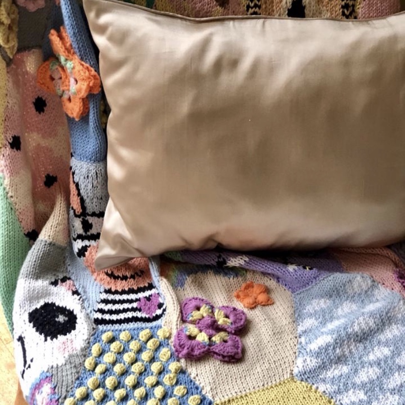 Patchwork Knit Cotton Baby Blanket-3858