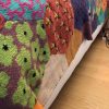 El Örgüsü Yün Kaşmir Patchwork Özel Tasarım Çift Kişilik Yatak Örtüsü - Thumbnail Image 8