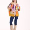 El Örgüsü Koton Patchwork Oversize Renkli Tasarım Hırka - Thumbnail Image 9