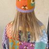 El Örgüsü Patchwork Çok Desenli Kadın Şapkası Beresi - Thumbnail Image 3