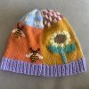 El Örgüsü Patchwork Çok Desenli Kadın Şapkası Beresi - Thumbnail Image 7