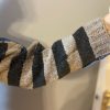 El Örgüsü Baykuşlu Patchwork Yün Tasarım Kot Ceket Mont - Thumbnail Image 5
