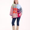 Kadife Patchwork Tunik Kazak - Thumbnail Image 2