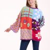 Kadife Patchwork Tunik Kazak - Thumbnail Image 10