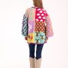 Kadife Patchwork Tunik Kazak - Thumbnail Image 8