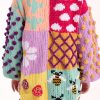 Kadife Patchwork Tunik Kazak - Thumbnail Image 5