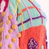 Kadife Patchwork Tunik Kazak - Thumbnail Image 6