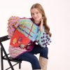 Kadife Patchwork Tunik Kazak - Thumbnail Image 3