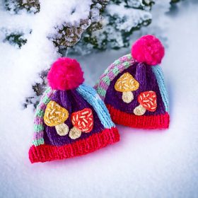 Kadife Patchwork Renkli Şapka
