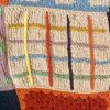 Hand‑Knitted Velvet Patchwork Chunky Throw Blanket - Thumbnail Image 6