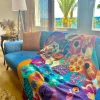 Floral Hexagon Patchwork Throw – Heirloom Edition - Thumbnail Image 5