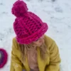Super-Chunky Merino Pom-Pom Beanie – Helsinki Edition - Thumbnail Image 4