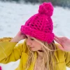 Super-Chunky Merino Pom-Pom Beanie – Helsinki Edition - Thumbnail Image 1