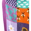 Patchwork Knit Wool Poncho - Thumbnail Image 5