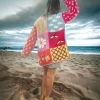 Handknit Velvet Patchwork Cardigan - Thumbnail Image 3