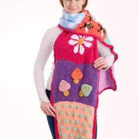 Kadife Patchwork Atkı