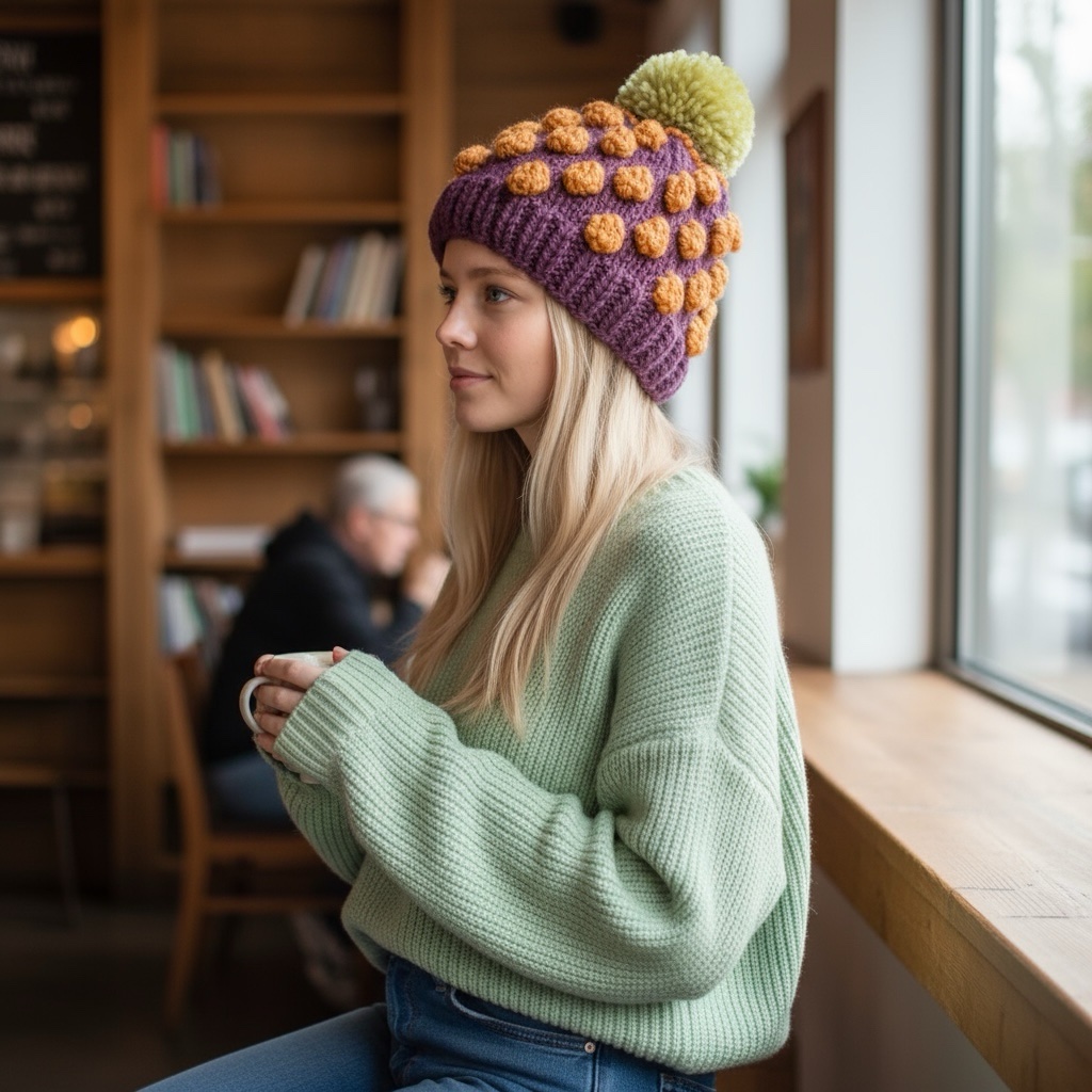 El Örgüsü Mor Popcorn Bere